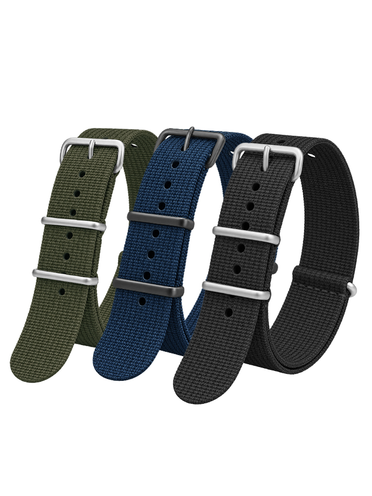 Nato Strap Nylon - Correa de nailon acanalado para Seiko,