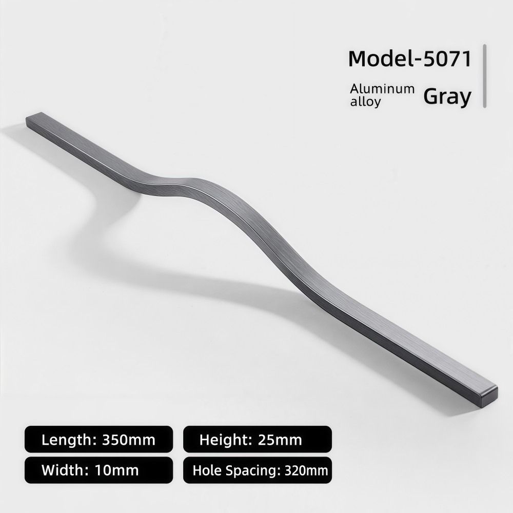 Curved Spring Bar - Tirador de Gabinete de Aleación de