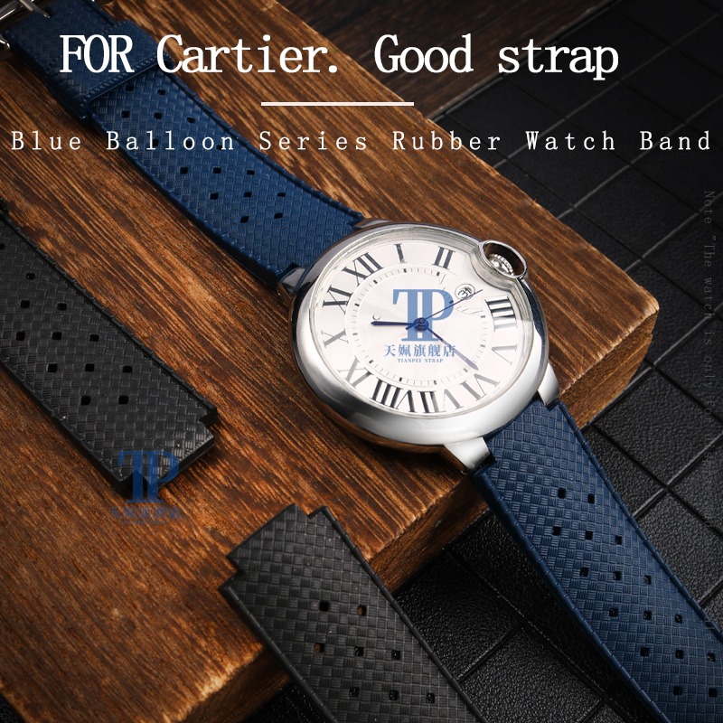 Correa de goma con interfaz co - Cartier Watch Ballon Bleu reseña y precio