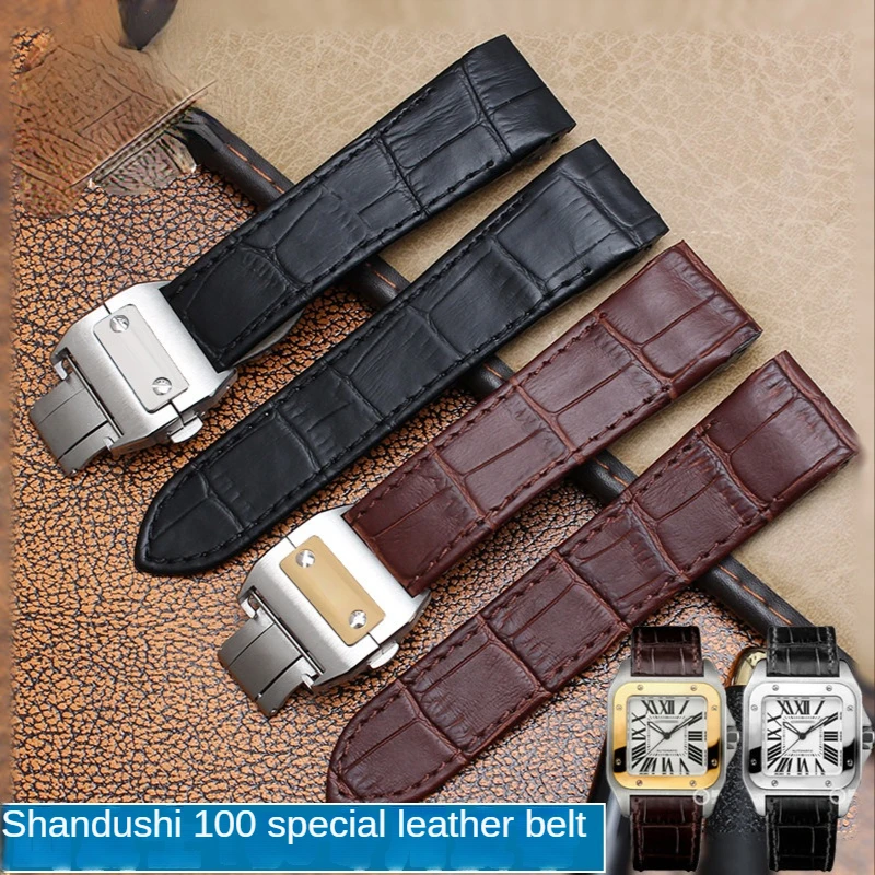 Correa de reloj de cuero genui - Cartier Watch Tank reseña y precio