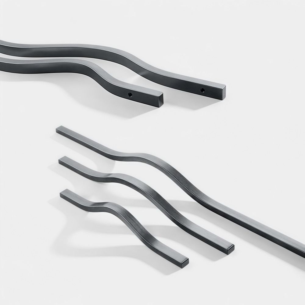 Tirador de Gabinete de Aleació - Curved Spring Bar reseña y precio